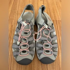 KEEN Astoria West Sandal - Gray/Coral